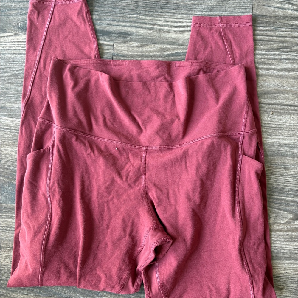 lululemon athletica Burgundy Leggings